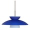 Besa Lighting Trilo 15 Cord Pendant, Blue Matte, Bronze Finish, 1x9W LED 1JT-451323-LED-BR - alternate 1